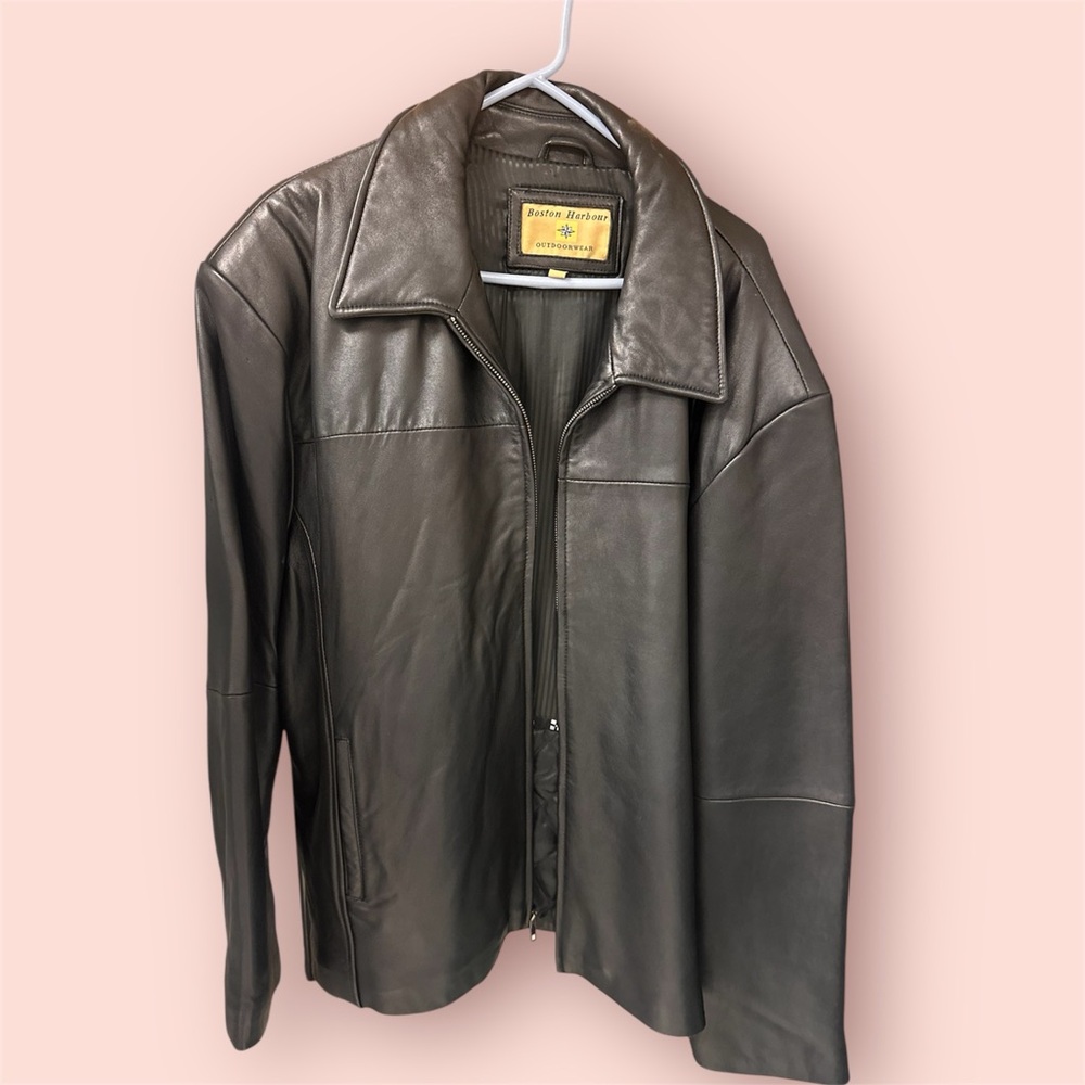 Boston Harbor leather Jacket